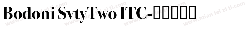 Bodoni SvtyTwo ITC字体转换